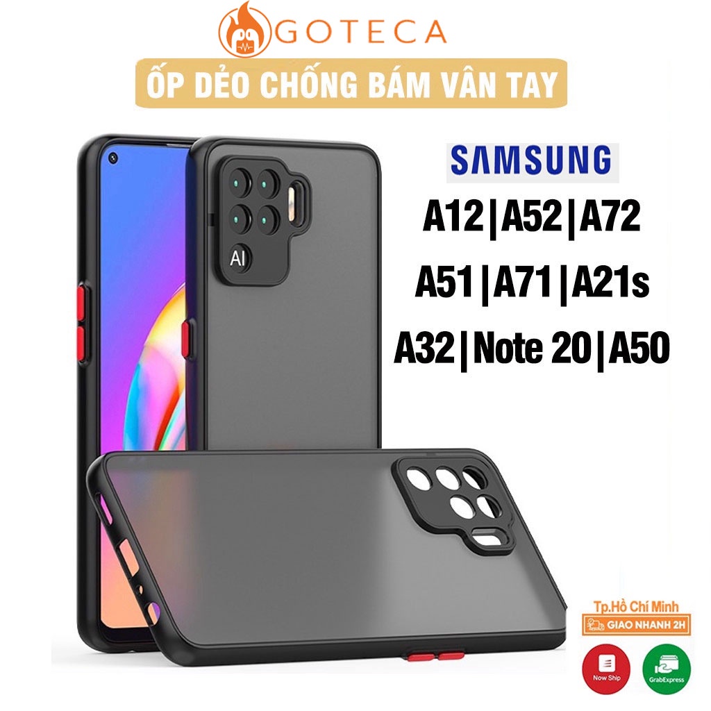 Ốp lưng Samsung Dẻo nhám chống bám vân tay - Dành cho A12, A52, A72, A51, A71, A21a, A32 4G, A50, Note 20 - Phụ Kiện ATI