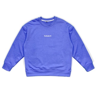 Áo nỉ tay dài Logo Basic - Blue*violet