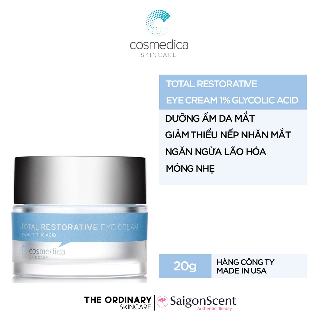 Kem Dưỡng Mắt Cosmedica Total Restorative Eye Cream (20g)