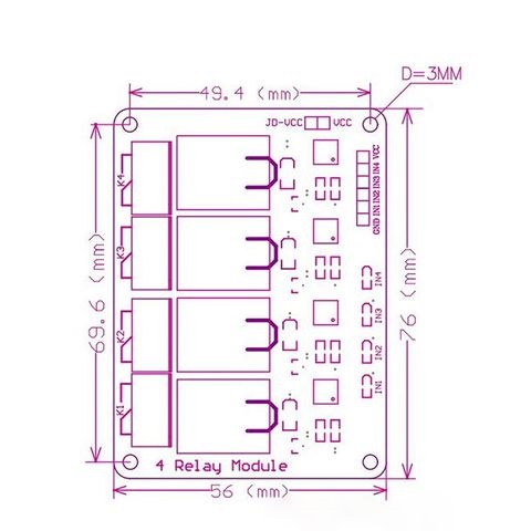 Module relay đóng cắt thiết bị điện 5V 10A 1 kênh 2 kênh 4 kênh 8 kênh