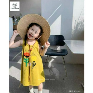 Đầm thun 3 lỗ bé gái dành cho mùa hè