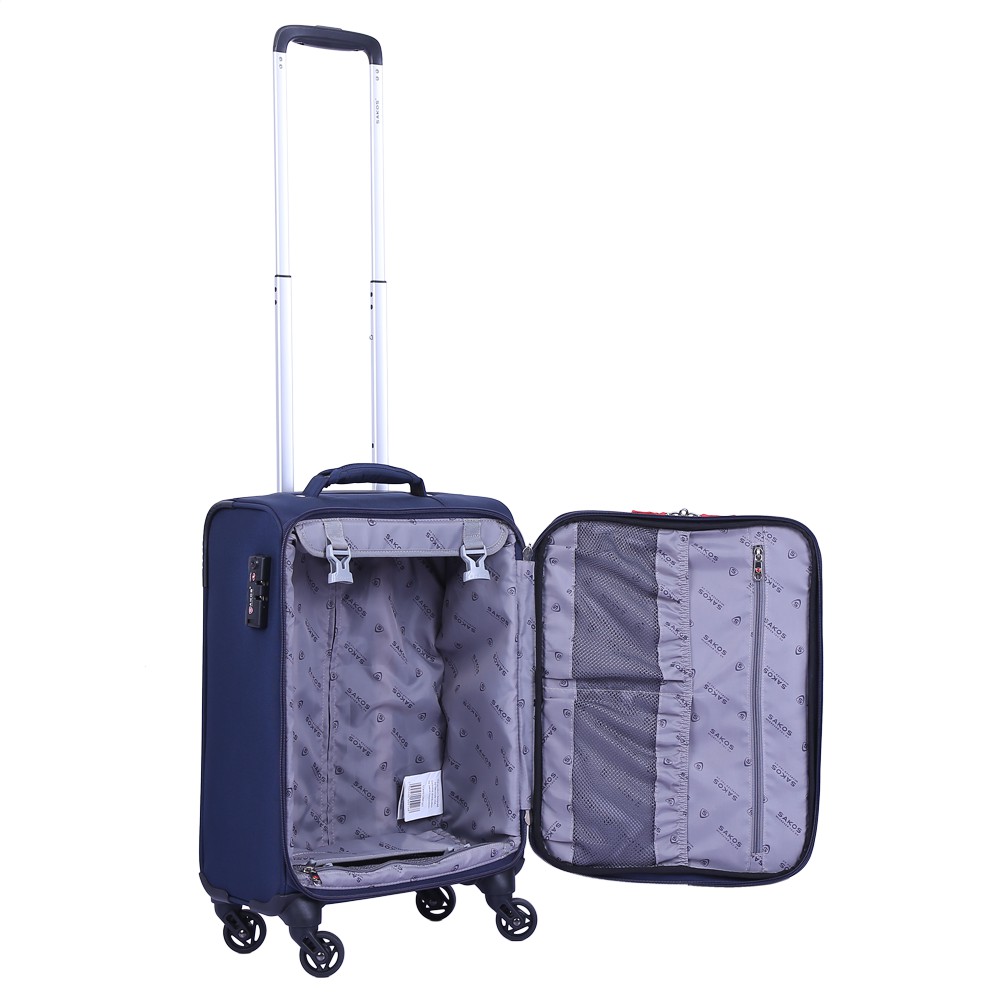 Vali Kéo Vải Du Lịch SAKOS WINNER 4.5 - Size XS (18inch)/ Xách Tay (Cabin) - Khóa TSA - Chống Thấm, Trượt Nước