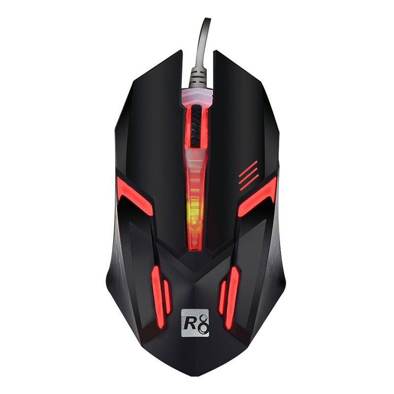 Mouse R8-1602 Đen LED USB Gaming