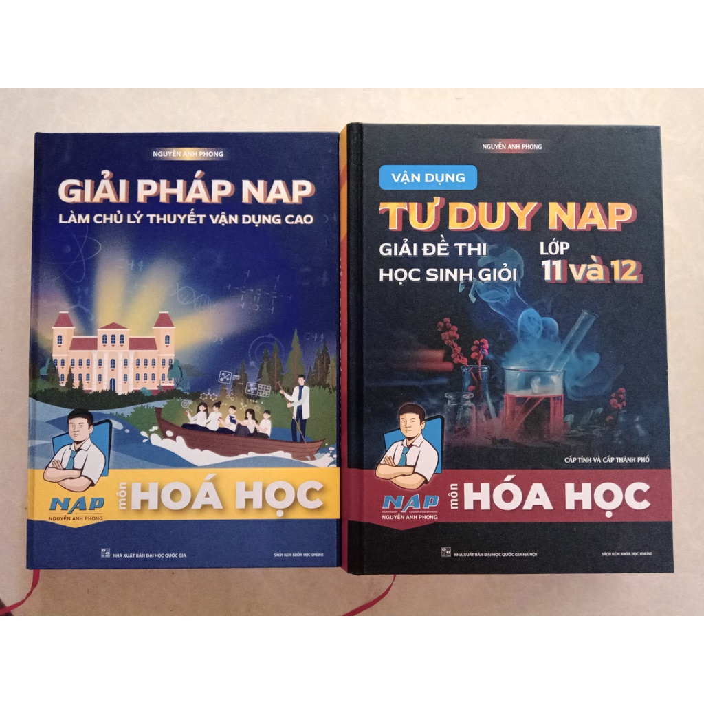 Sách - Combo Vận dụng tư duy NAP giải đề thi học sinh giỏi môn Hóa Học lớp 11 và 12 và Giải Pháp NAP - Làm Chủ Lí Thuyết