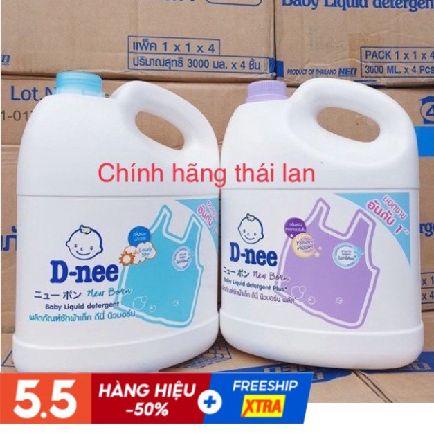 [ HÀ NỘI ] Nước giặt Dnee Thái Lan 3000ml chính hãng Cty Đại Thịnh (có 5 màu, date 12/2023)