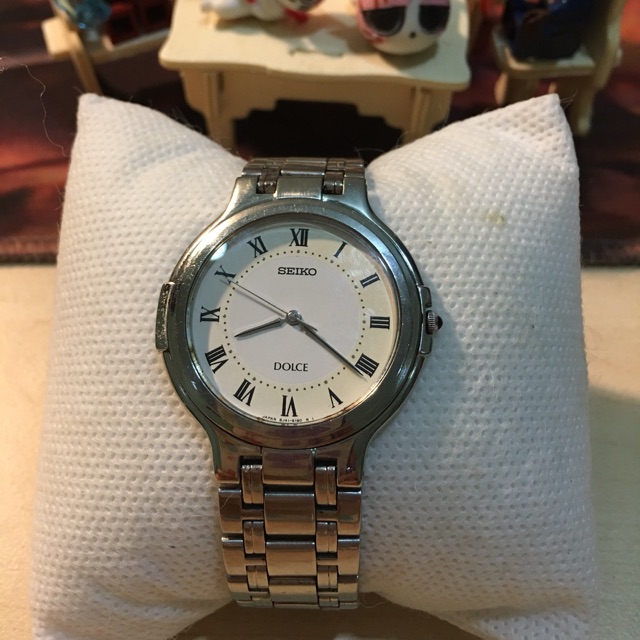 Đồng hồ nam seiko dolce máy nhật xách tay chính hãng secondhand  . Kính saphia. Chạy pin size 37 giờ chuẩn