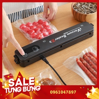 Máy hút chân không thực phẩm, Máy hàn miệng túi Vacuum Sealer, Tặng kèm túi hút khi mua, Bảo quản thực phẩm luôn tươi