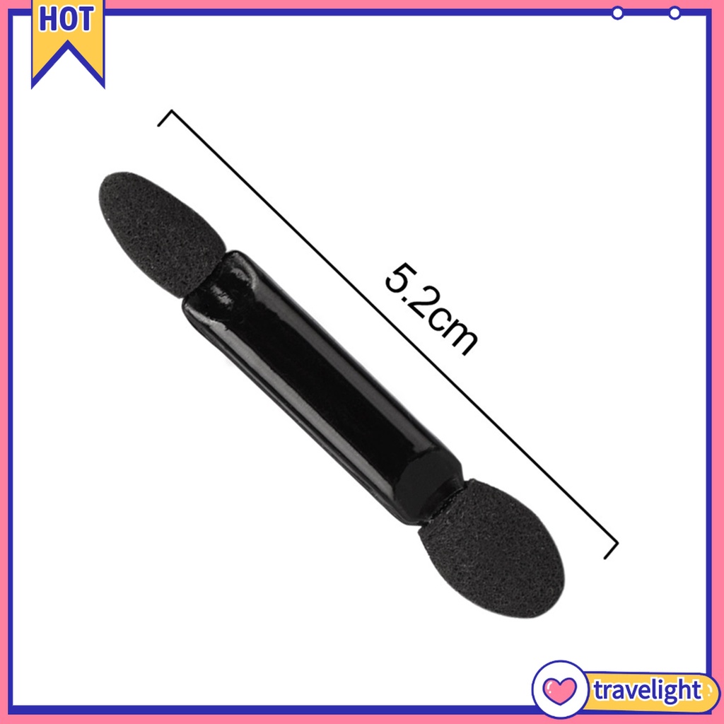 (Travelight) 10 cọ mút 2 đầu dùng tán phấn mắt dùng 1 lần tiện dụng