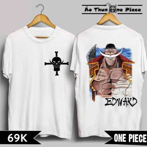 Áo Thun In Hình Râu Trắng "White Beard" Đảo Hải Tặc Cực Chất, Cực Đẹp - Áo Thun One Piece