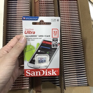 Thẻ Nhớ MicroSDHC SanDisk Ultra 32GB 80MB/s