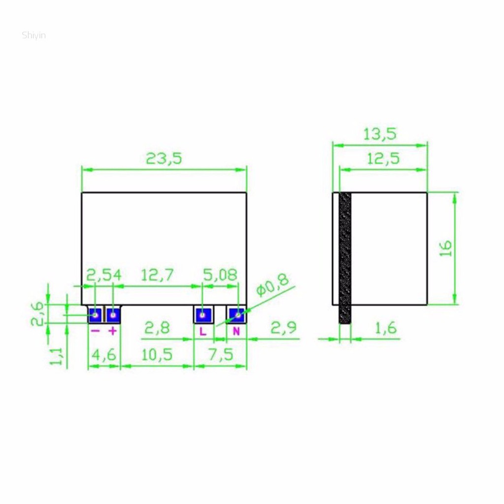 Mạch chuyển đổi AC - DC 110V 220V 230V sang 12V