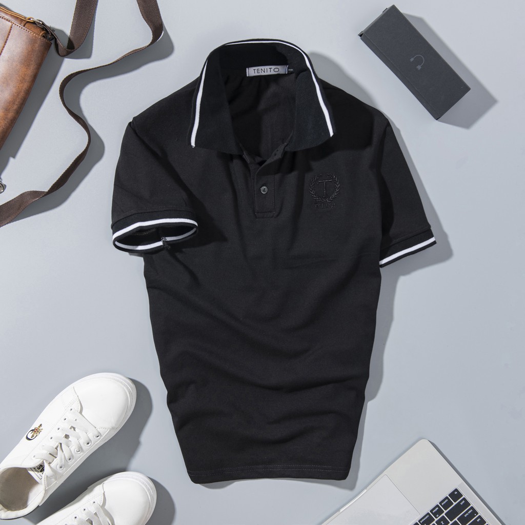 Áo polo nam Tenito,áo thun nam có cổ tay lỡ công sở(Hàng Xuất) | BigBuy360 - bigbuy360.vn