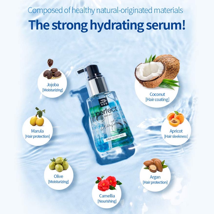 Tinh Chất Dưỡng Tóc Mềm Mại Chiết Xuất Nước Dừa Mise En Scene Perfect Serum Coconut Water Edition 80ml