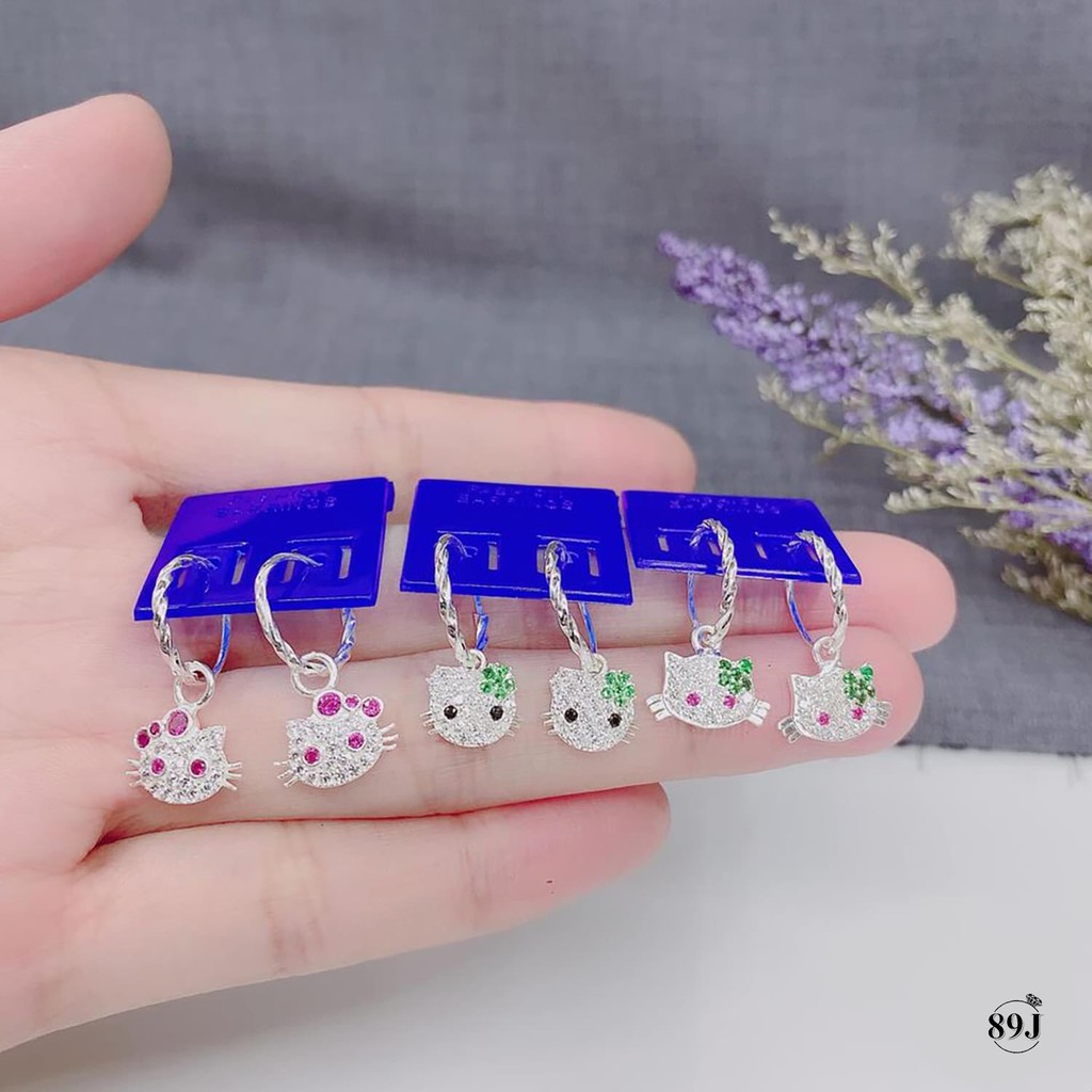 [ Hàng Cao Cấp ] BÔNG TAI BẠC TA CAO CẤP CHO BÉ - HÌNH MÈO KITTY DỄ THƯƠNG - THƯƠNG HIỆU BẠC 89J | BigBuy360 - bigbuy360.vn