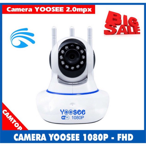 Camera ip yoosee 3 râu camera wifi 2.0mpx nét 1080p- Camera không dây ip yoosee siêu nét ♥️♥️