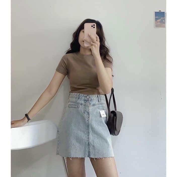 Áo Thun Tăm Bozip PEONYB Nữ [FREESHIP] 🌸 Croptop kiểu dáng ôm cộc tay năng động 3158 hàn quốc bánh bèo tiểu thư 🌸 | BigBuy360 - bigbuy360.vn