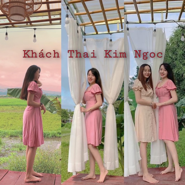 Đầm tay con nút bọc | BigBuy360 - bigbuy360.vn