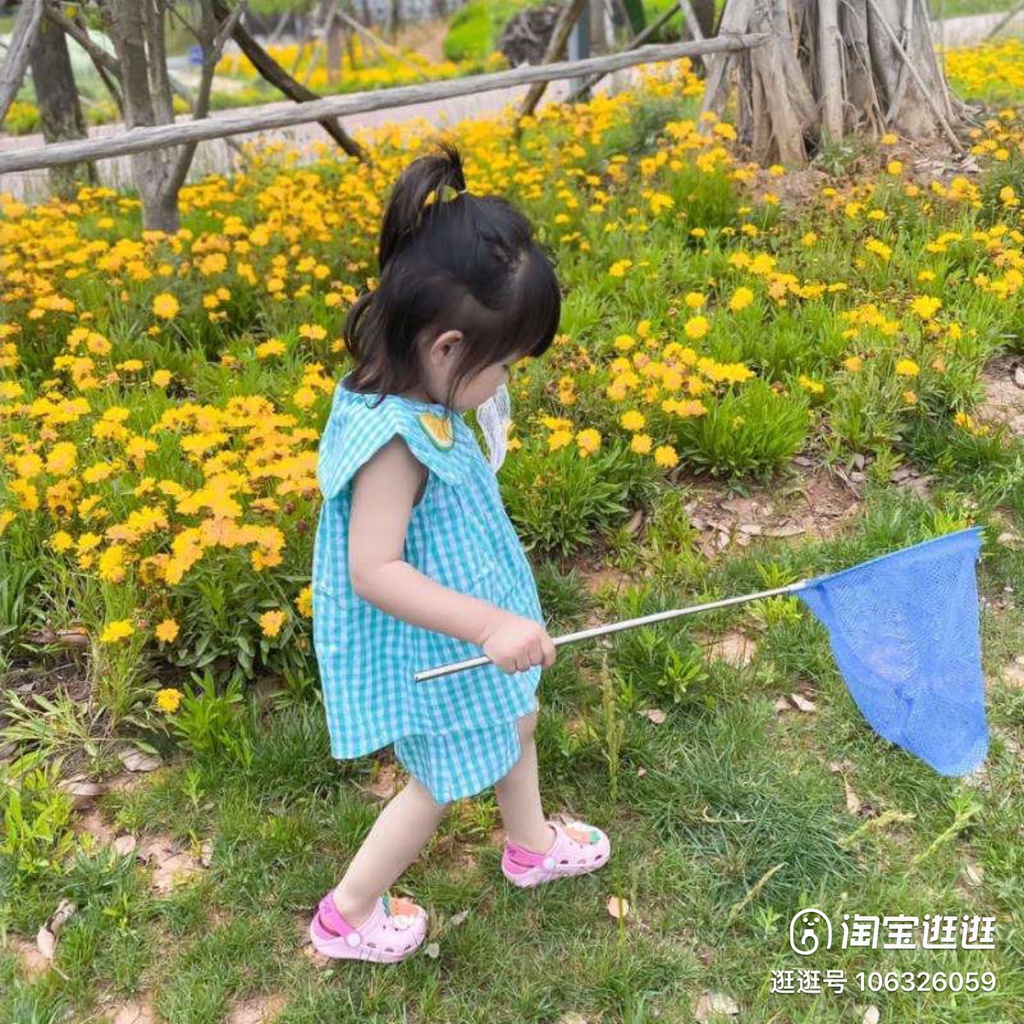 Bộ quần áo cộc bé gái kẻ caro thêu hình trái cây cotton mềm mát BC01 - BÉ NHÀ THỊ