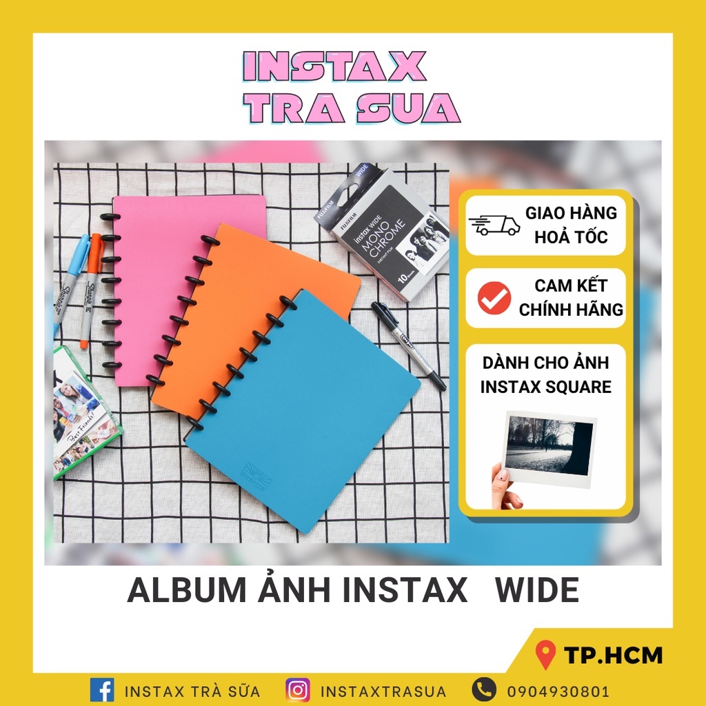 ALBUM INSTAX WIDE - BÌA CÒNG BAZIC (40 ẢNH)