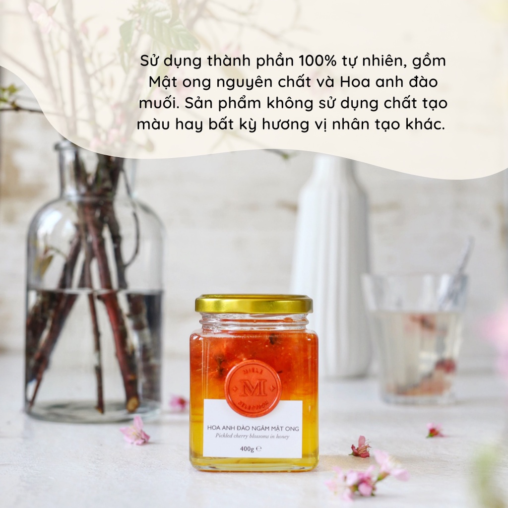 Hoa anh đào ngâm mật ong Miele 400g