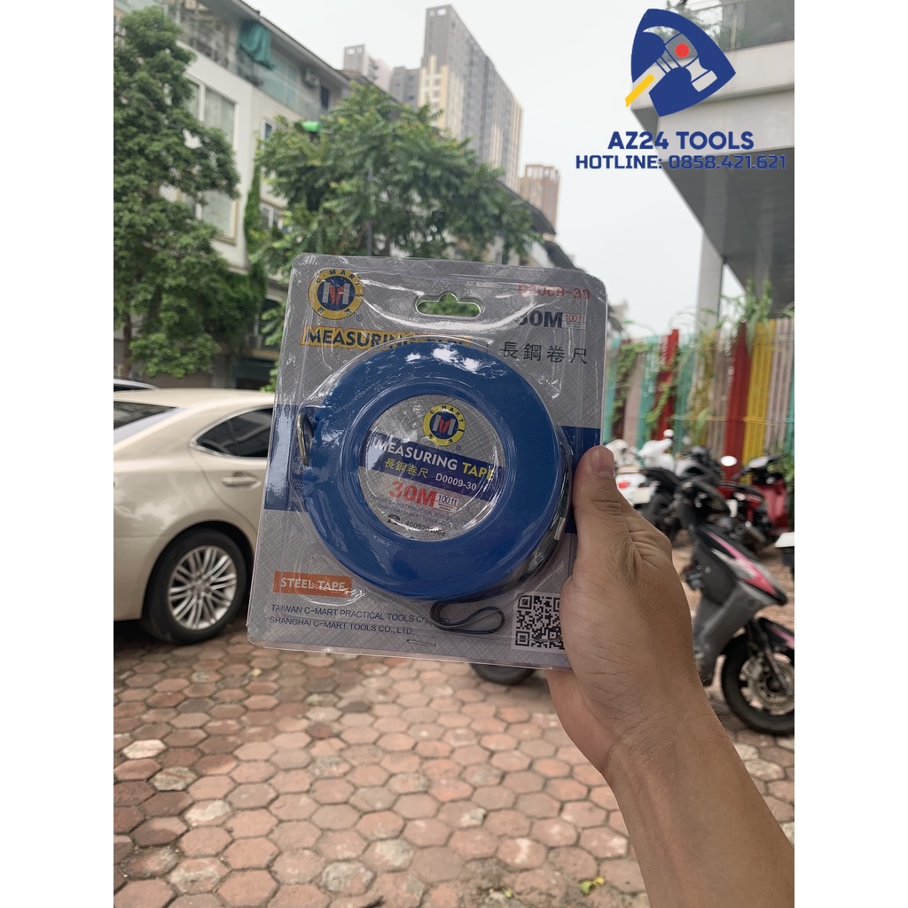 Thước cuộn thép C mart D0009 loại 10m, 20m, 30m AZ24TOOLS