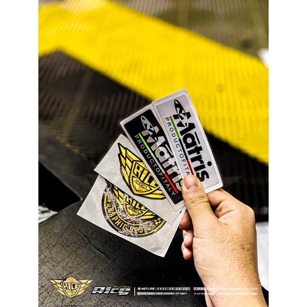 Tem dán logo Matris