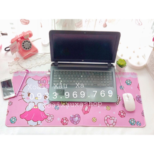 TẤM LÓT BÀN PHÍM STITCH - DORAEMON - HELLO KITTY - KUMAMON - TOTORO