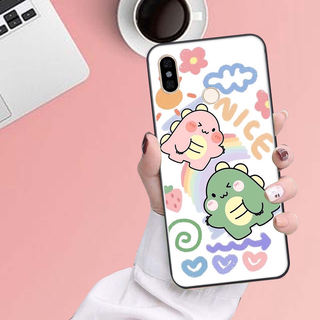 Ốp lưng Xiaomi REDMI NOTE 5 / REDMI NOTE 6 in hình khủng long , gấu nâu xinh xắn, siêu cute  mà còn vô cùng RẺ -ĐẸP