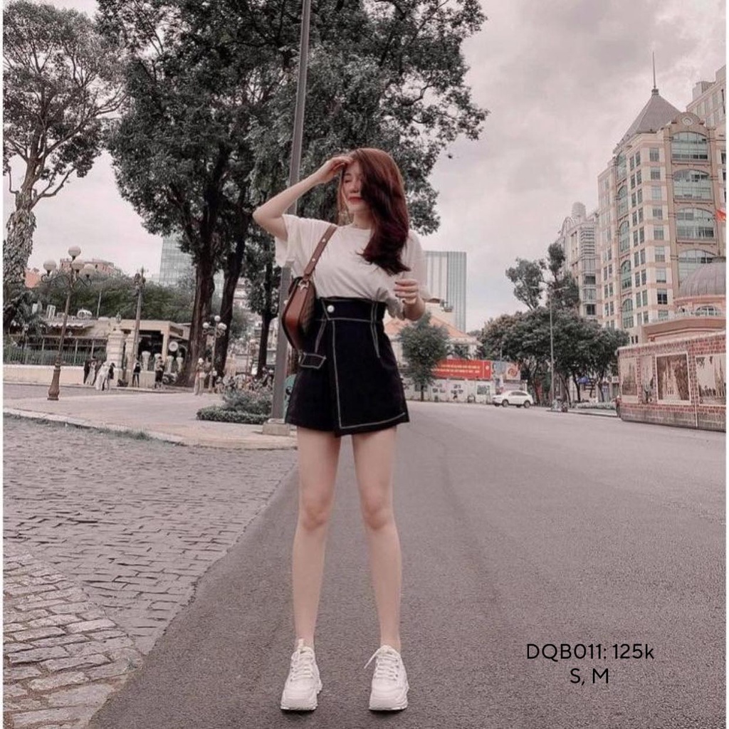 Quần short nữ giả váy chỉ nổi CHIBETS DQB011