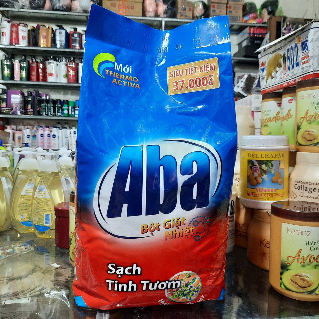 Bột giặt nhiệt Aba sạch tinh tươm túi 6kg