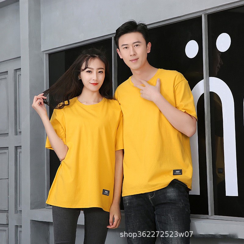 Áo thun trơn 360 Clothing Cotton 100% dáng rộng tay lỡ unisex nam nữ basic nhiều màu