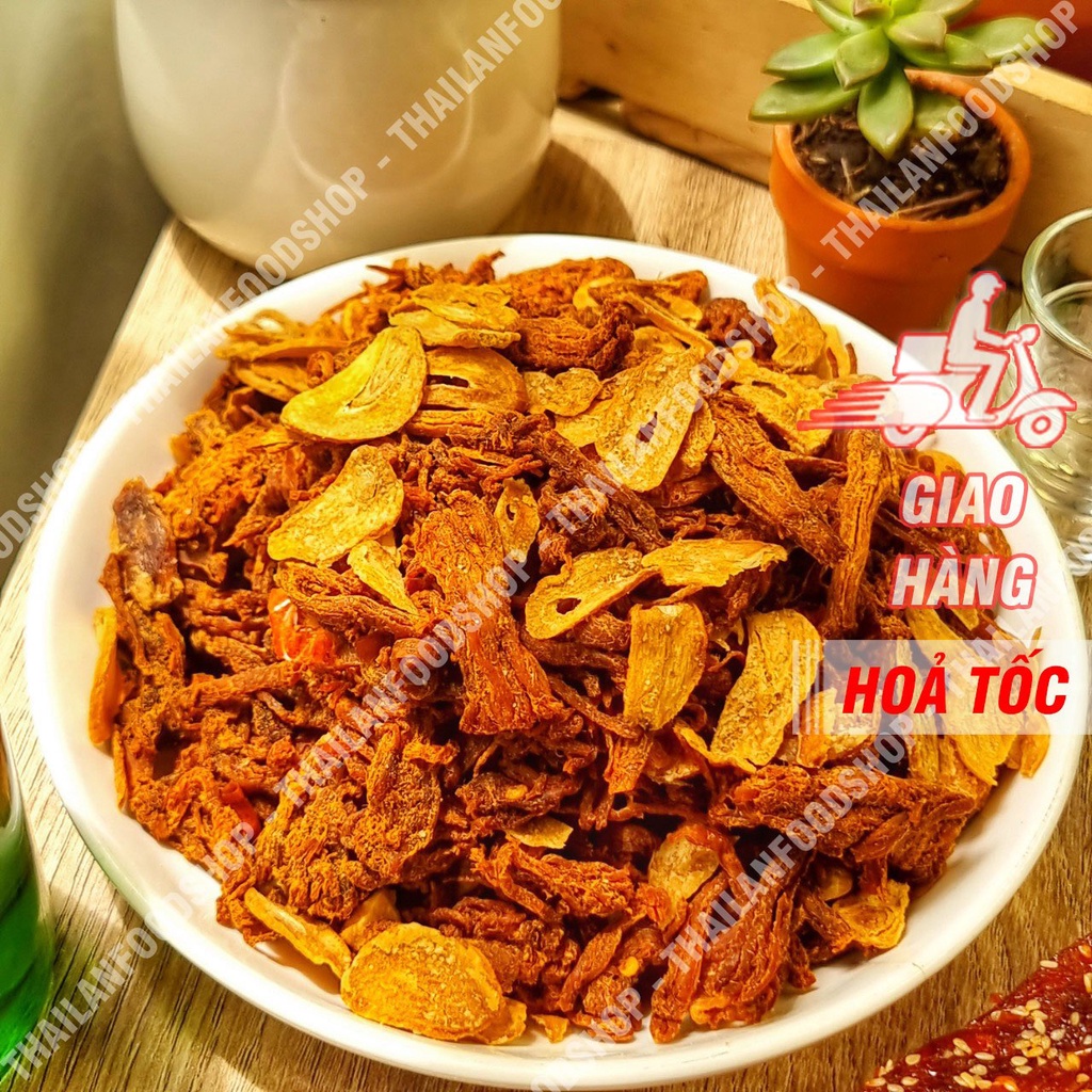 Khô Heo Cháy Tỏi Lon 300gr
