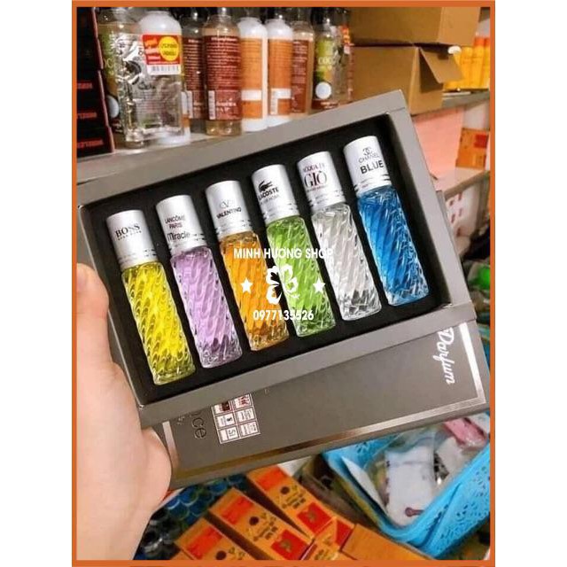 Set 6 chai nước hoa chiết Pháp 🌸BAO THƠM🌹 chai tiện dụng nhỏ xinh , thay đổi mùi hương linh hoạt | BigBuy360 - bigbuy360.vn
