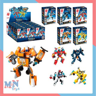 Bộ 5 hộp Lego xếp hình lắp ráp chính hãng Qman 41101 - Người máy biến hình