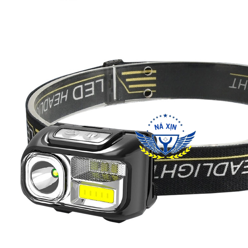 [Deal Sốc] Đèn Pin Đội Dầu - Đèn Pin Siêu Sáng Tích Điện Chống Nước - 6 Chế Độ Sáng Phối Hợp - Kết Hợp Cảm Ứng [DD01]