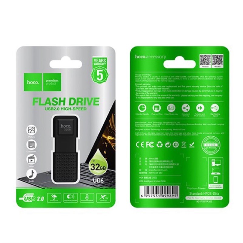 ✔HÀNG CHÍNH HÃNG✔USB NHỰA CAO CẤP HOCO UD6 ĐẦY ĐỦ DUNG LƯỢNG(8GB,16GB,32GB,64GB)TỐC ĐỘ CAO,LƯU TRỮ TỐT-BẢO HÀNH 12T