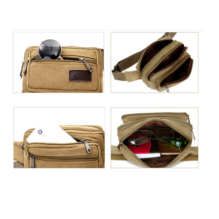 Túi đeo bụng Sport, đa năng nam trẻ trung, năng động nhiều ngăn tiện dụng | BigBuy360 - bigbuy360.vn