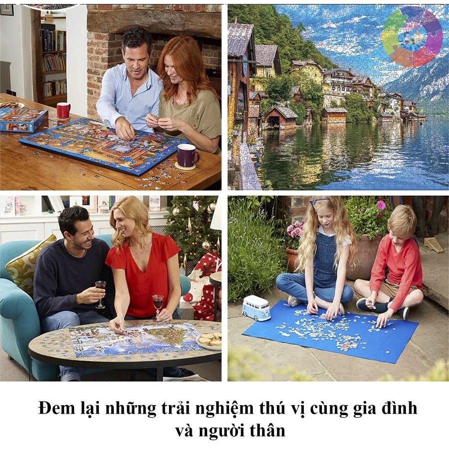 100 Mẫu Tranh Ghép Hình 1000 Miếng Màu Sắc Nét Mảnh Dày Người Lớn Jigsaw Puzzle Beibila