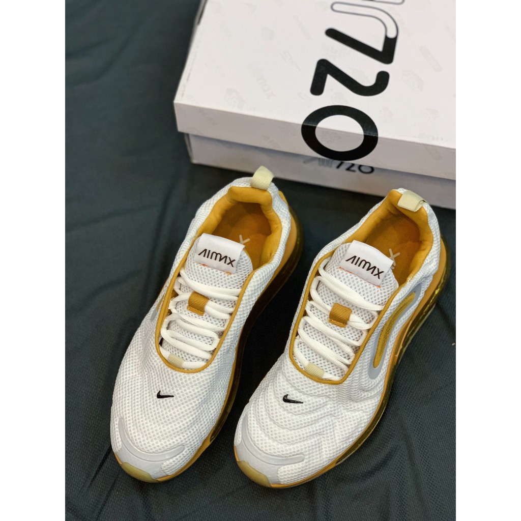 GIÀY AIR MAX 720 NAM NỮ CAO CẤP NHẸ BỀN ÊM GYM THỂ THAO (TRẮNG VÀNG)