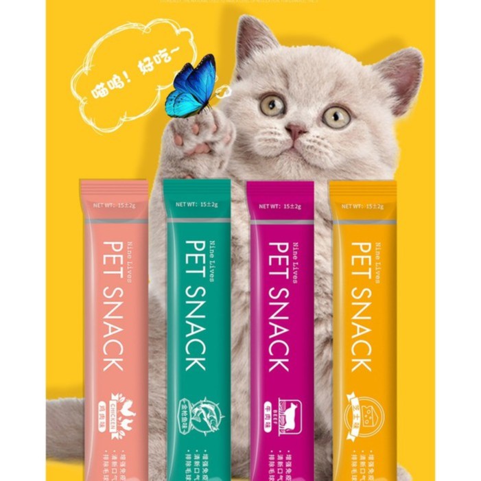 SÚP THƯỞNG Snack thưởng cho mèo cưng PET SNACK - DELICIOUS - TRACYANNA CATTERY