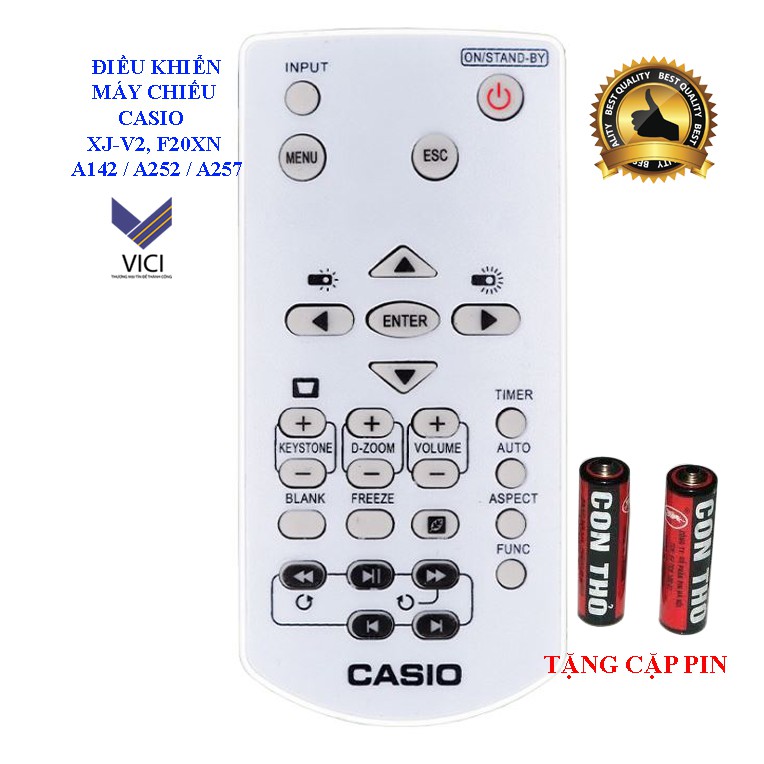 Điều khiển máy chiếu Casio dùng cho Casio XJ V1, V2, F20XN