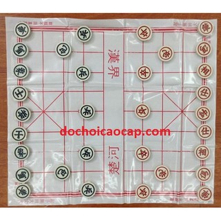 Bộ bàn cờ tướng nhựa chất lượng cao cỡ size quân 3.2 cm