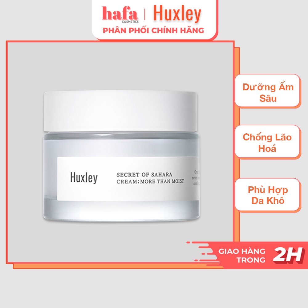 Kem dưỡng ẩm chuyên sâu và chống lão hóa Huxley Cream ; More Than Moist 50ml _ Huxley Chính Hãng