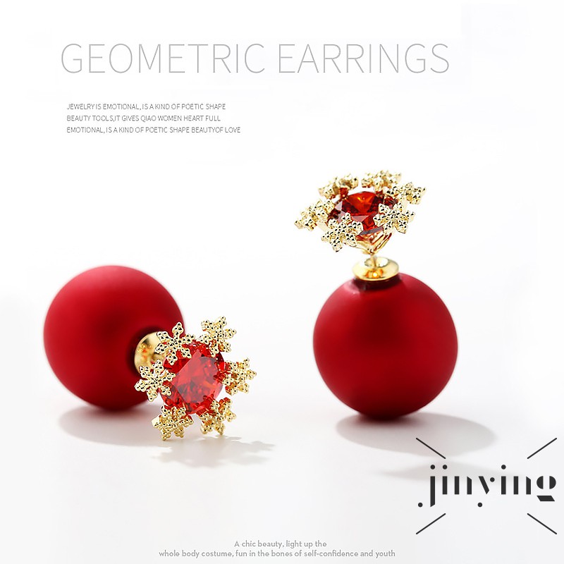 Bông tai GETNOIVAS đính đá thanh lịch thời trang cho nữ