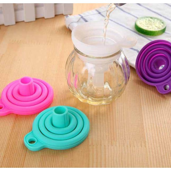 Flexible Kitchen Funnel Folding Candy Funnel Liquid Packing