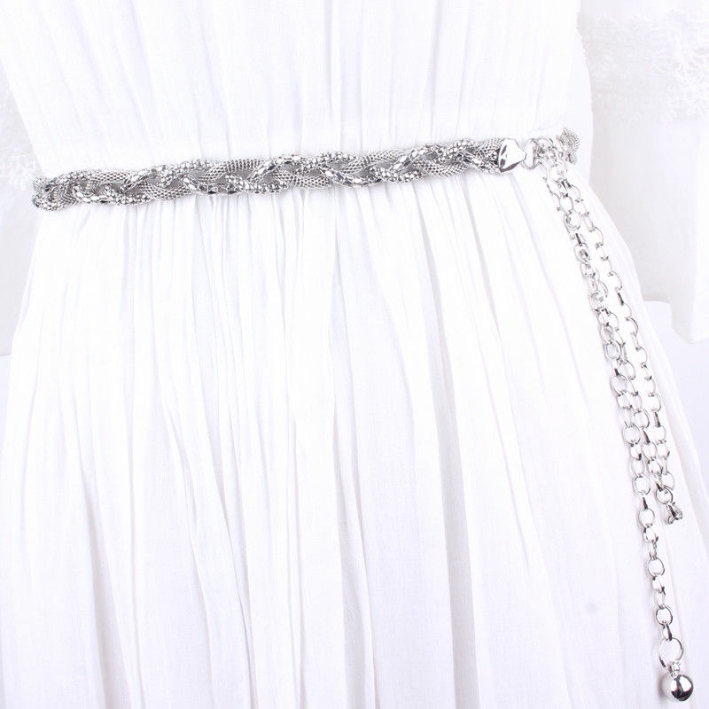 (Bán Sỉ)Thắt Lưng Dây Xích Kim Loại Mạ Vàng Thời Trang Dành Cho Nữ Thắt Lưng Ngọc Trai Chain Nữ Dây Xích Nữ Dây Nịt