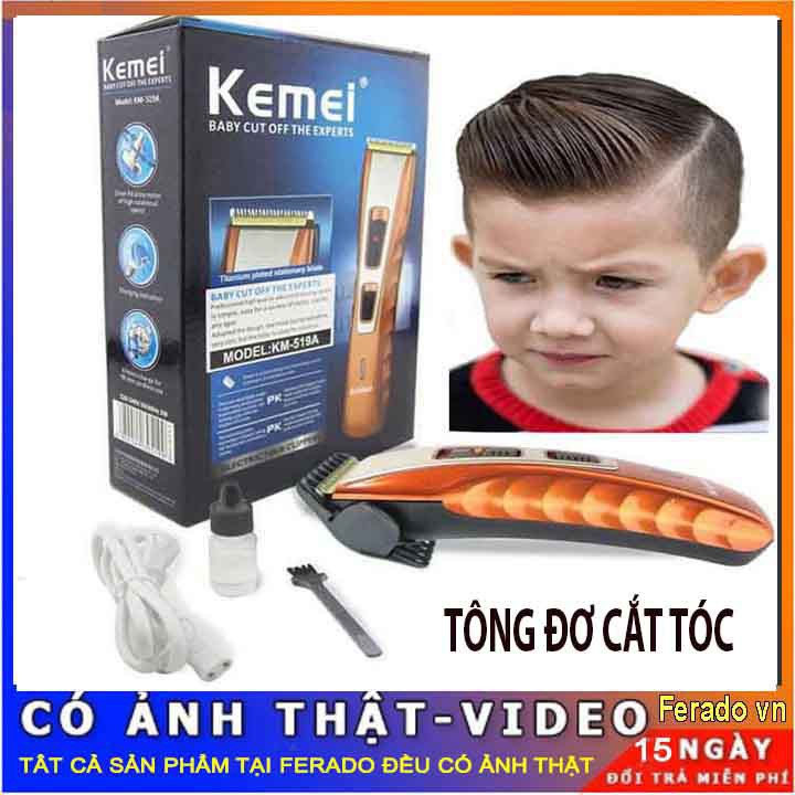 Tông Đơ Hớt Tóc KM-519A Không Dây Tiện Lợi