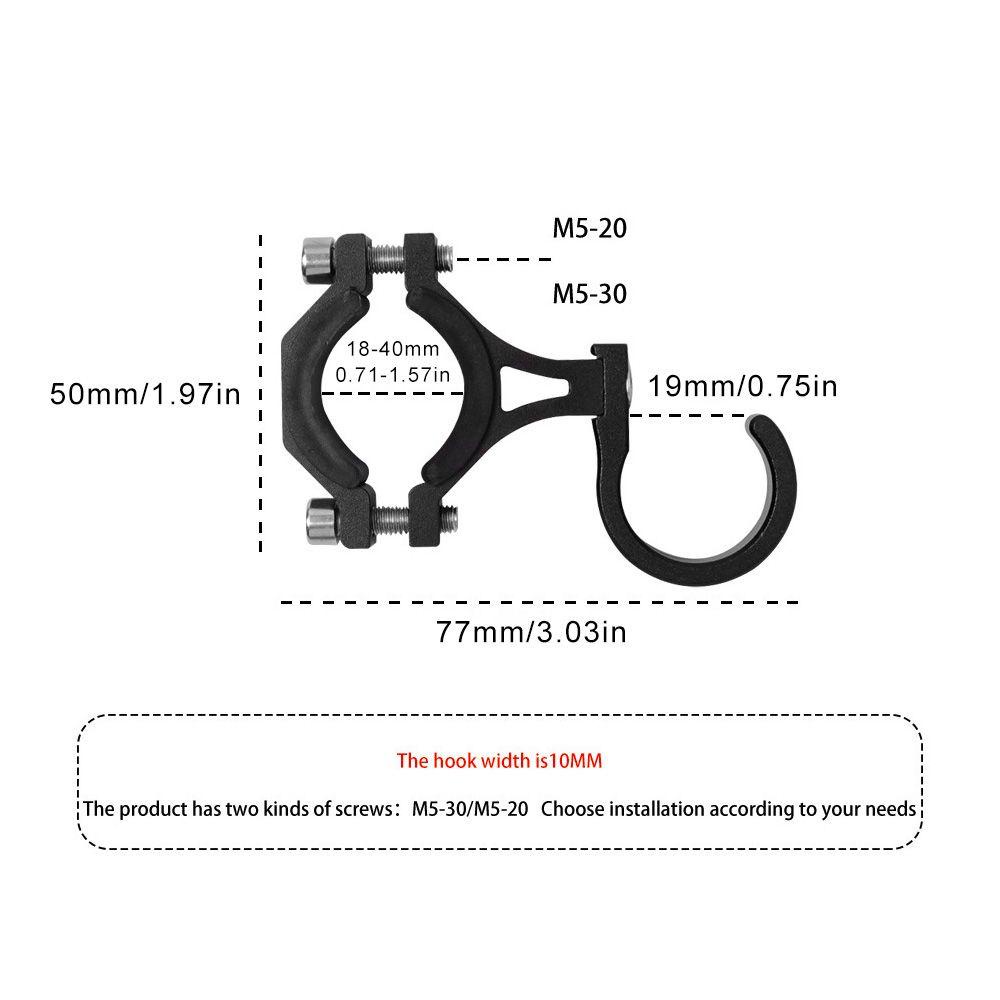 MUVAKO Móc Treo Hành Lý Gắn Phía Trước Xe Scooter Điện Tiện Dụng