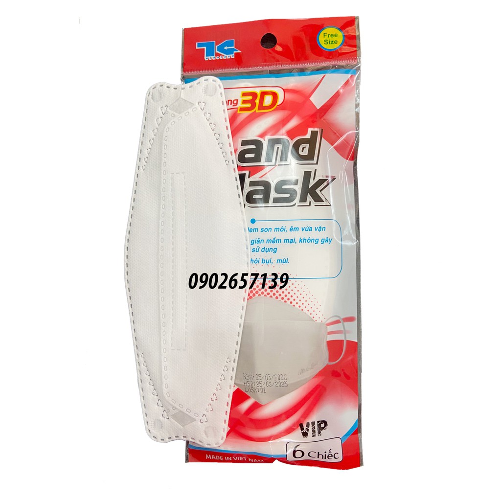 khẩu trang ý tế 3d land mask ( 1 túi 6 cái ) - Serenys Shop | BigBuy360 - bigbuy360.vn