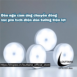 Đèn ngủ cảm ứng tự sáng khi trời tối, đèn ngủ cảm biến chuyển động dán tường thông minh